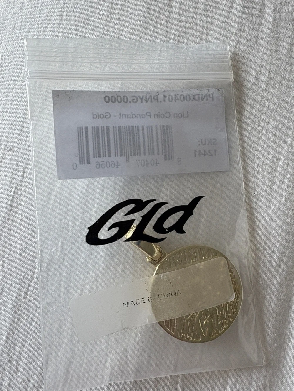 Gold Lion Coin Pendant Necklace - Men Accessories Jewelry